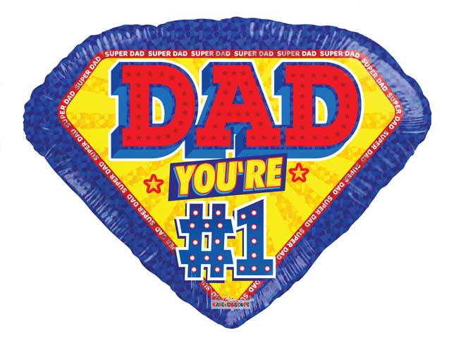 18" Dad #1 Balloon