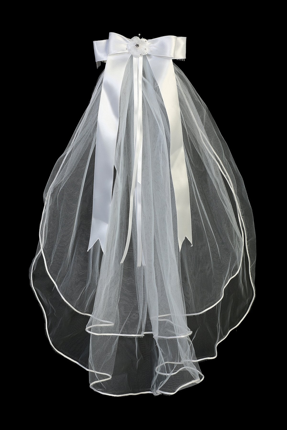 White Flower Pearl Veil