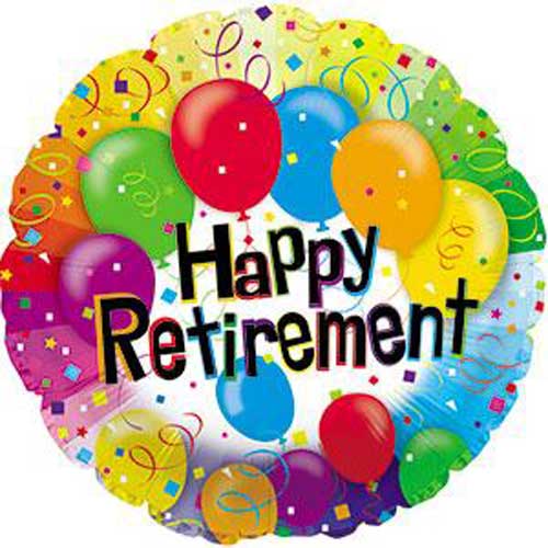 17" Happy Retirement Balloon