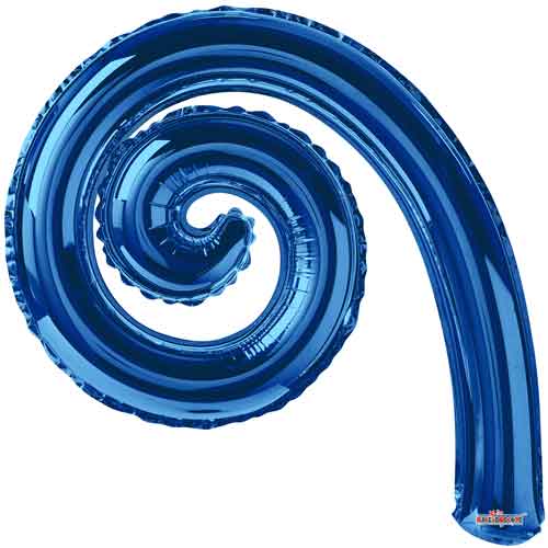 14" Asst. Kurly Spiral Foil Balloons