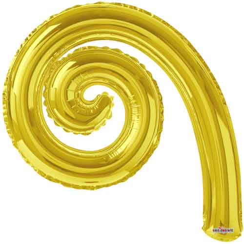 14" Asst. Kurly Spiral Foil Balloons