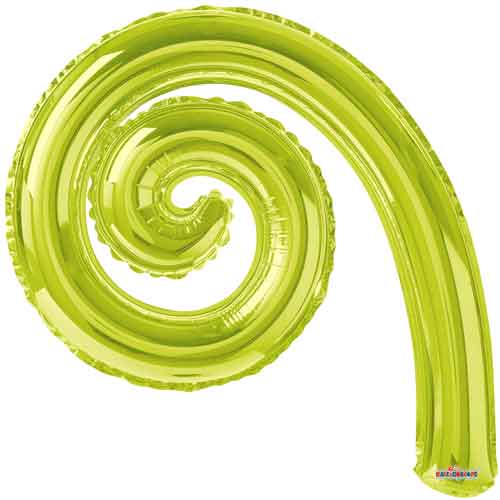 14" Asst. Kurly Spiral Foil Balloons