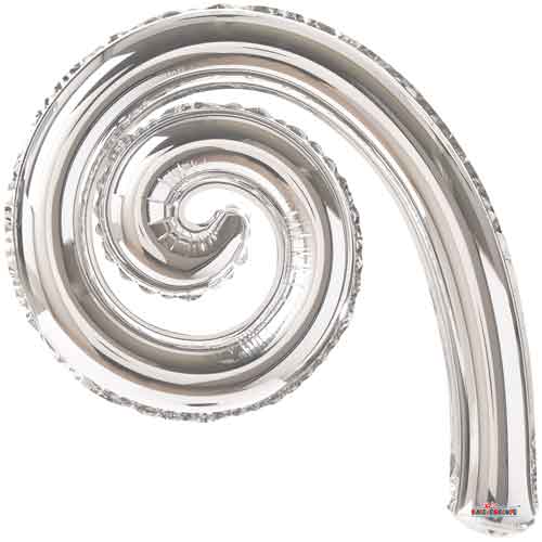 14" Asst. Kurly Spiral Foil Balloons