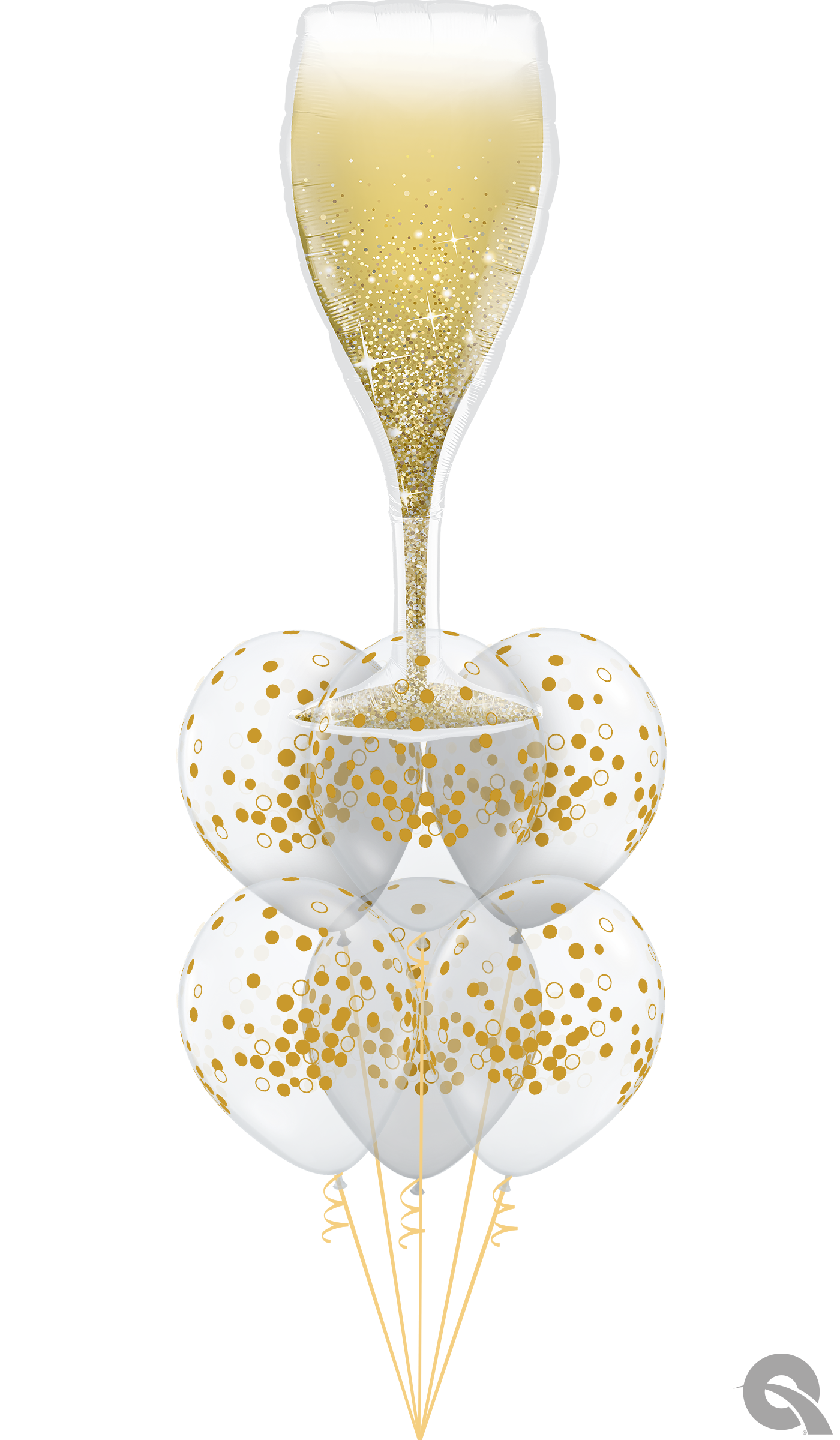 Champagne On Ice Balloon Bouquet