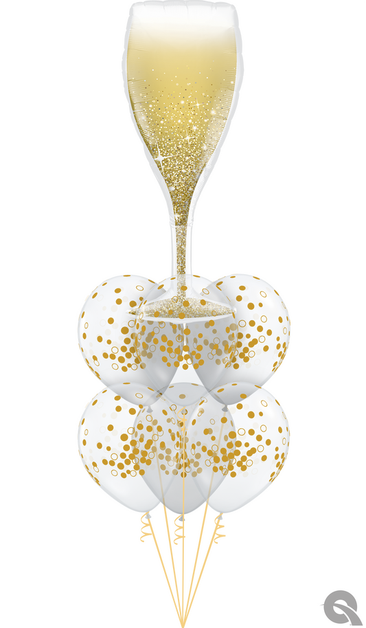 Champagne On Ice Balloon Bouquet