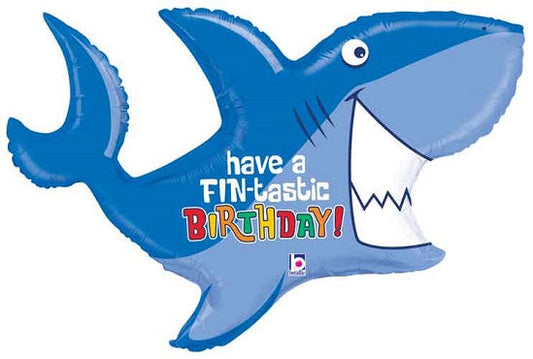 39" Shark Shaped Foil Balloon