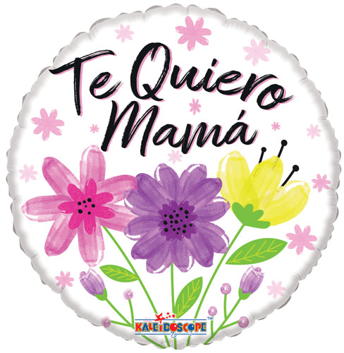 18" Te Quiero Mama Flores Balloon