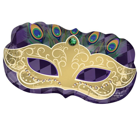 30" Mardi Gras Mask Balloon