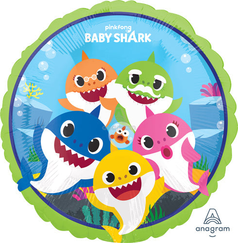 17" Baby Shark Foil Balloon