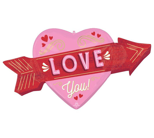 42" HVD Love Retro Balloon