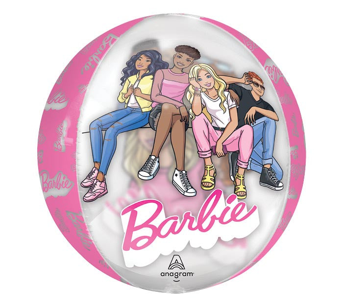 16" Barbie Orbz Clear Foil Balloon