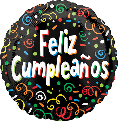 17" Feliz Cumpleaños HBD Foil Balloon