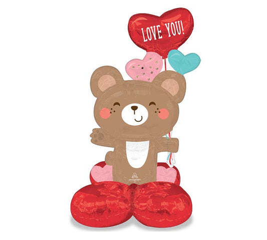 35" HVD Love Bear Balloon