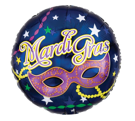 17" Mardi Gras Balloon