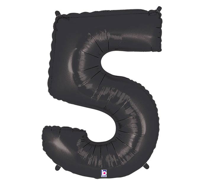 34" Assorted Black Foil Balloon