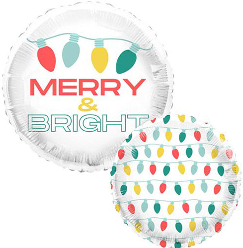 18" Merry Bright Foil Balloon