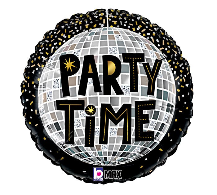 18" Disco Party Time Balloon