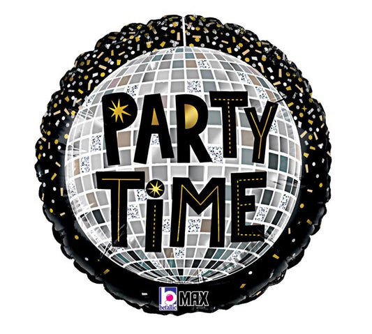 18" Disco Party Time Balloon