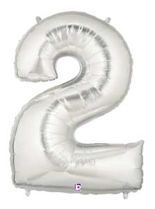 34" Assort. Number 2 Foil Balloon