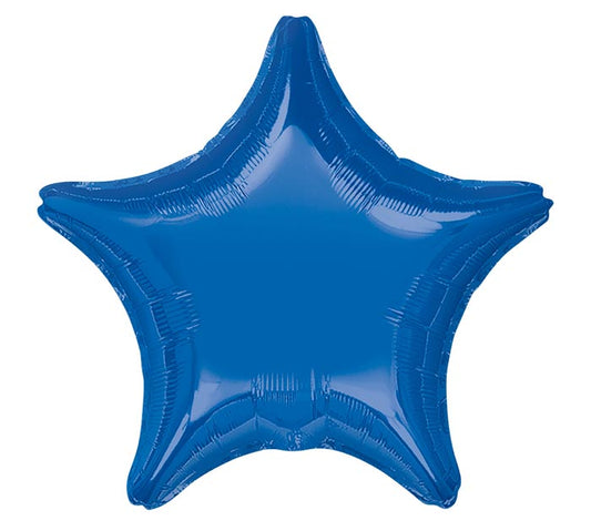 19" Dark Blue Star Foil Balloon