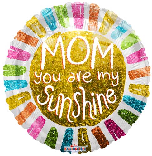 18" Mom You're My Sunshine Foil Balloon