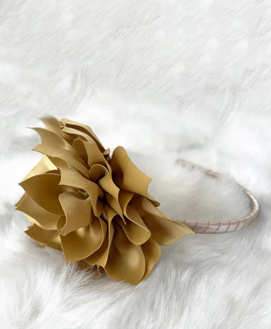 Large Flower Satin Headband