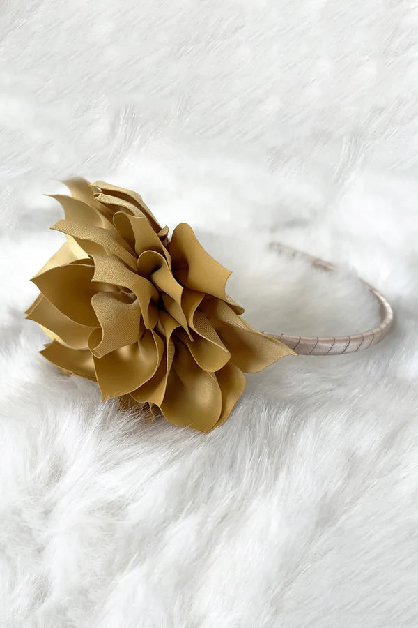 Large Flower Satin Headband