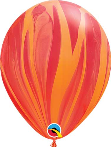 11” Red Orange Latex Balloon