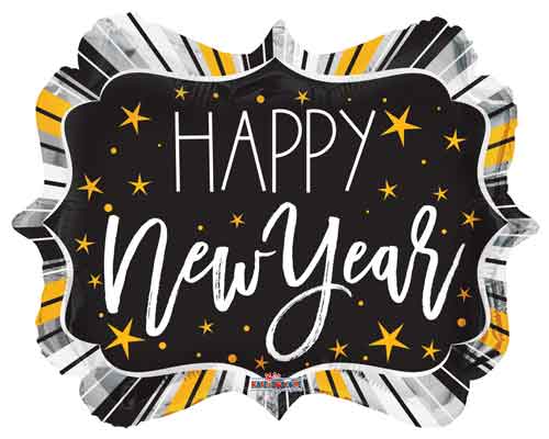 18" New Year Marquee Foil Balloon