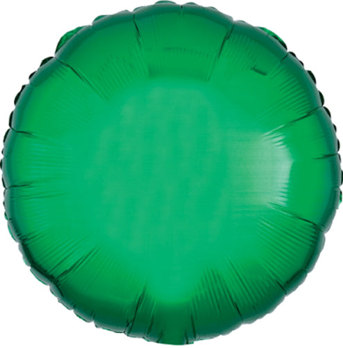 18" Green Round Balloon