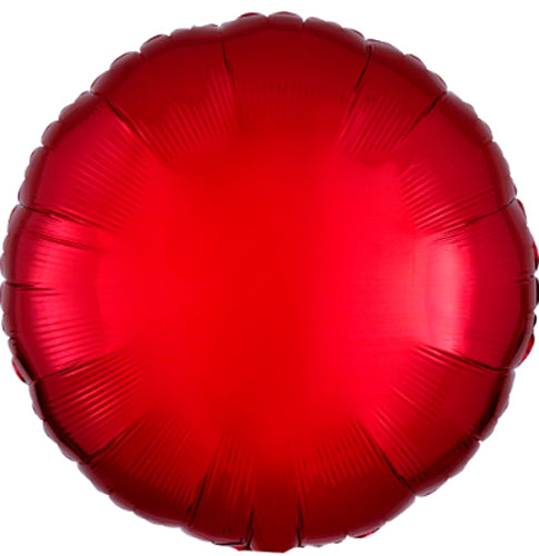 18" Red Round Balloon