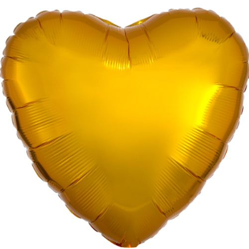 18" Assort. Metallic Heart Balloon