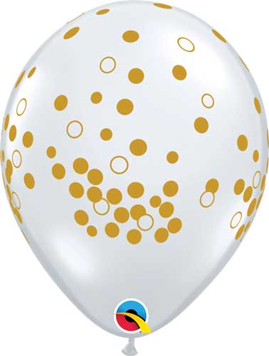 11" Confetti Dots Latex Balloon