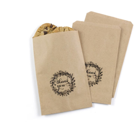 Rustic Wreath Kraft Treat Bags