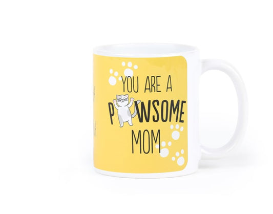 Pawsome Cat Mom Mug