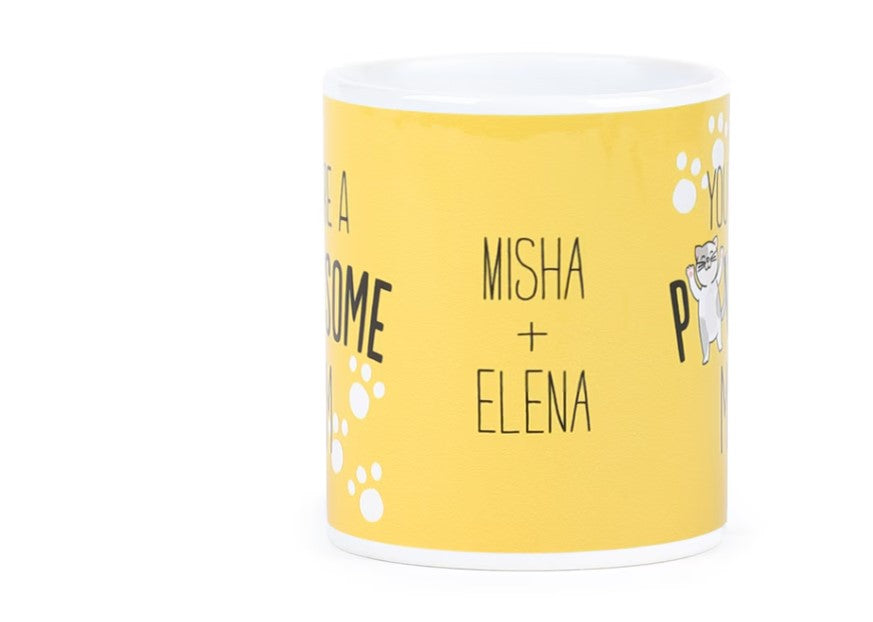 Pawsome Cat Mom Mug