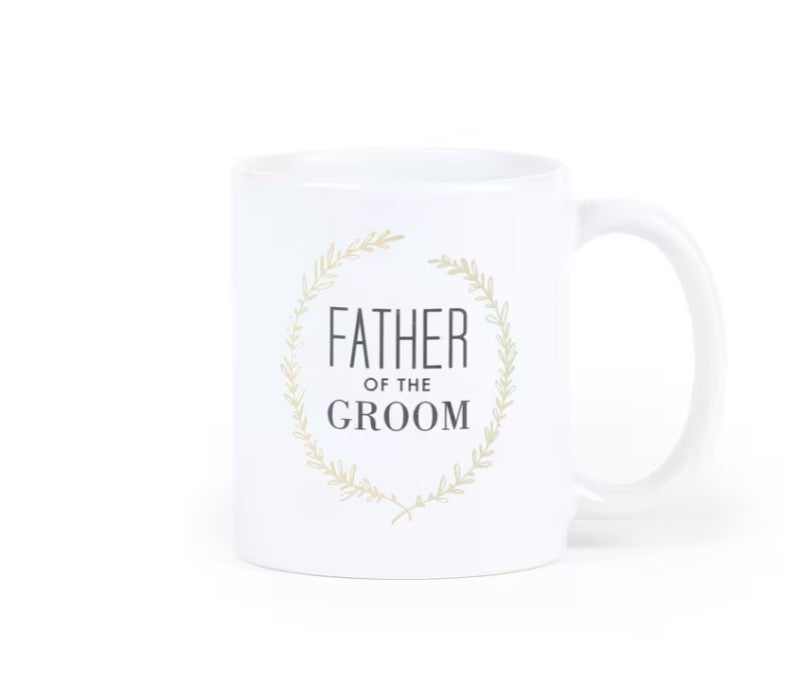 Father Groom Laurel Personalized Mug