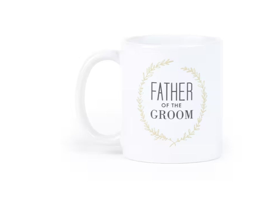 Father Groom Laurel Personalized Mug