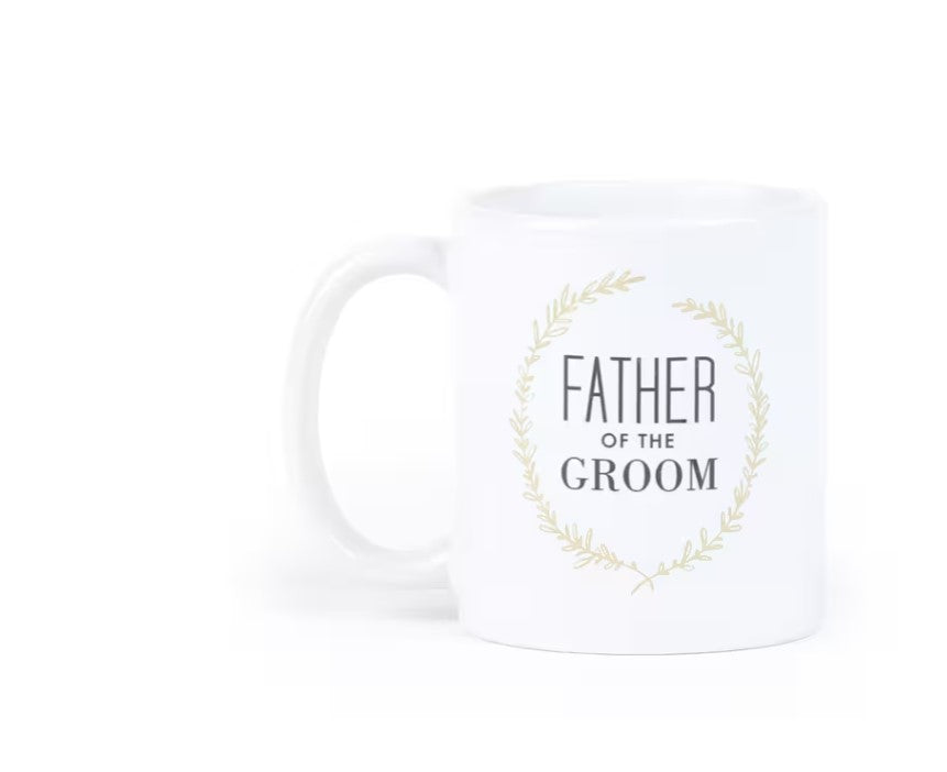 Father Groom Laurel Personalized Mug