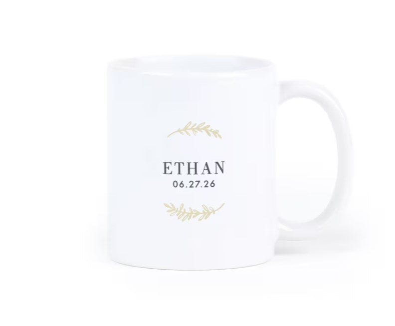 Father Groom Laurel Personalized Mug