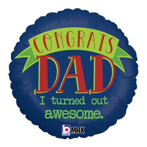 18" Awesome Dad Balloon