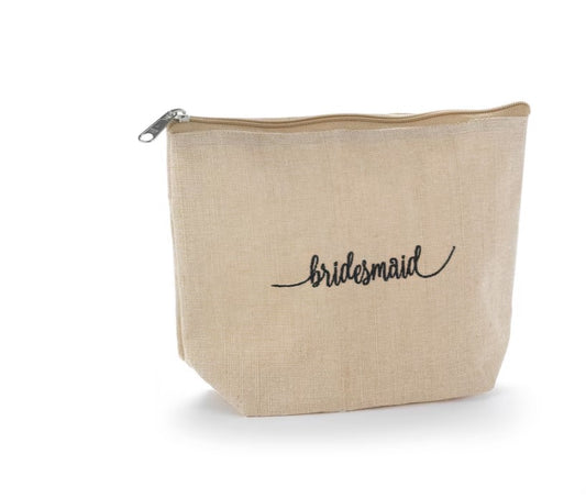 Bridesmaid Natural Cosmetic Bag