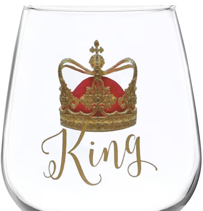 King & Queen Glass Set