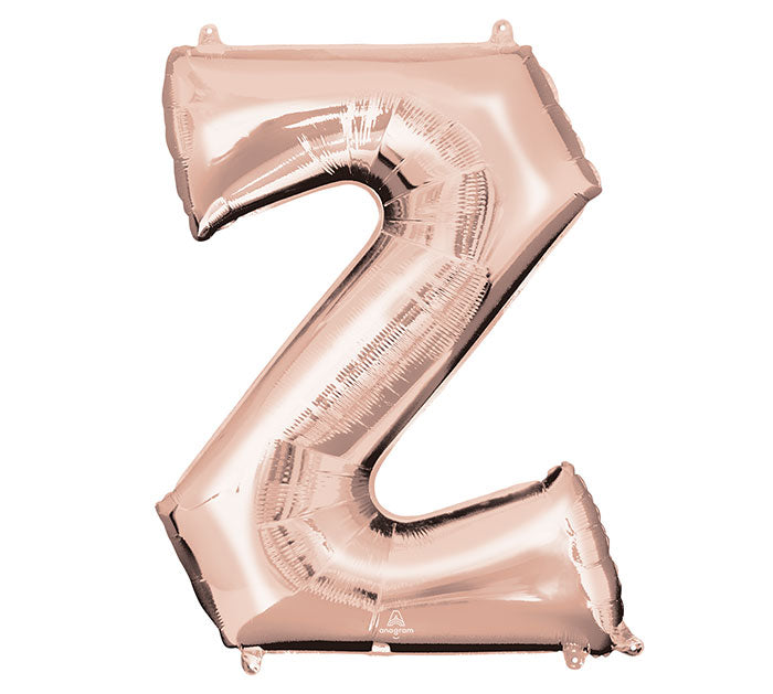 Assorted Pkg Letter Rose Gold Foil Balloon, [Premier Gifts and Balloons], Balloons, Premier Gifts 'n Balloons