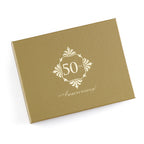 Golden 50 Anniversary Guest Book