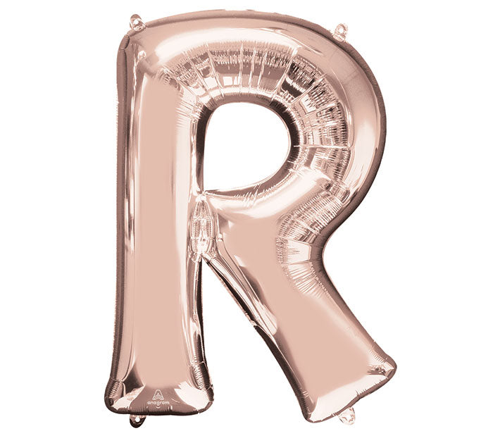 Assorted Pkg Letter Rose Gold Foil Balloon, [Premier Gifts and Balloons], Balloons, Premier Gifts 'n Balloons