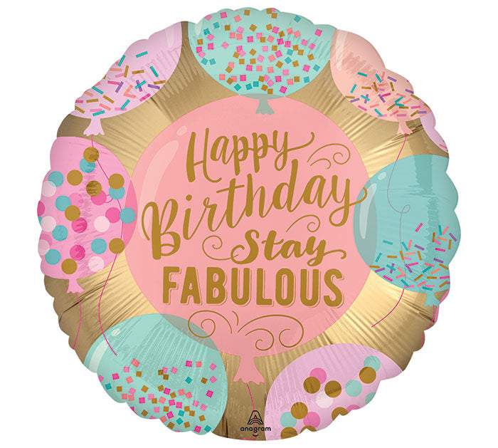 18” HBD Fab Foil Balloon