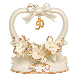 50th Anniversary Cake Top, [Premier Gifts and Balloons], Bridal Accessories, Premier Gifts 'n Balloons