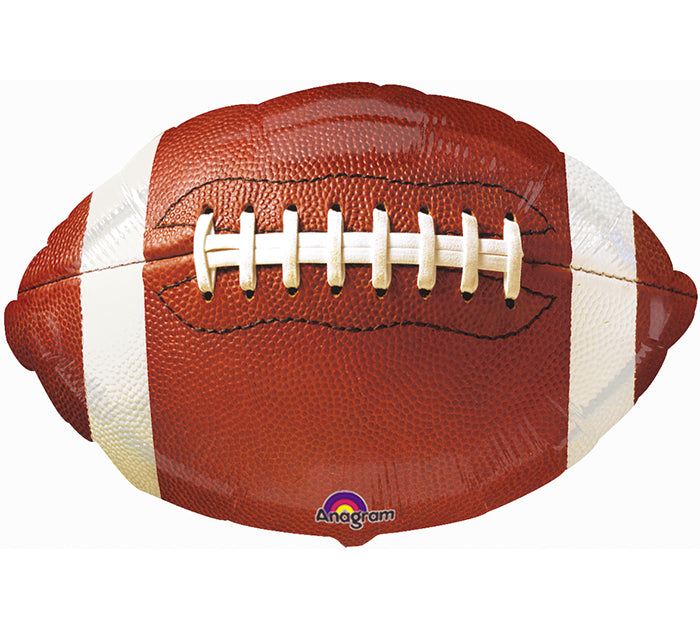 18" Football Shaped Foil Balloon, [Premier Gifts and Balloons], Balloons, Premier Gifts 'n Balloons