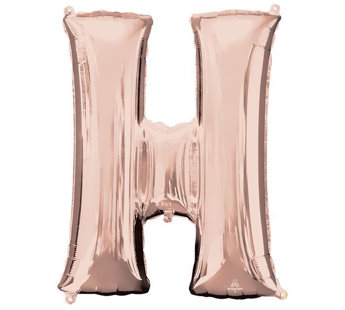 Assorted Pkg Letter Rose Gold Foil Balloon, [Premier Gifts and Balloons], Balloons, Premier Gifts 'n Balloons